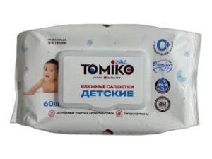 Детский салфетки TOMIKO 60шт