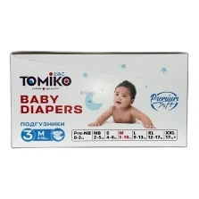 ❗M 5-10кг Подгузники на липучках TOMIKO