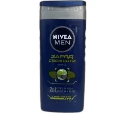EY4UdKPM ГЕЛЬ ДЛЯ ДУША NIVEA MEN ЗАРЯД СВЕЖЕСТИ 250 МЛ