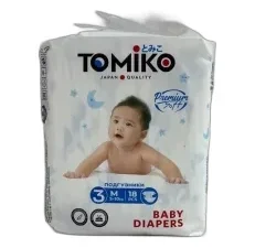 M18 Подгузники на липучках мини упаковки TOMIKO