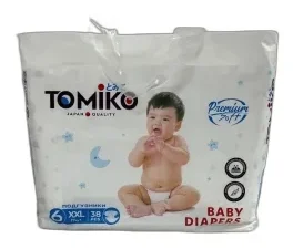 XXL 38 Подгузники на липучках TOMIKO