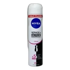 NIVEA део-спрей CLEAR Невидимая на черном и белом 150 МЛ *12