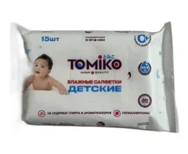 Детский салфетки TOMIKO 15шт.